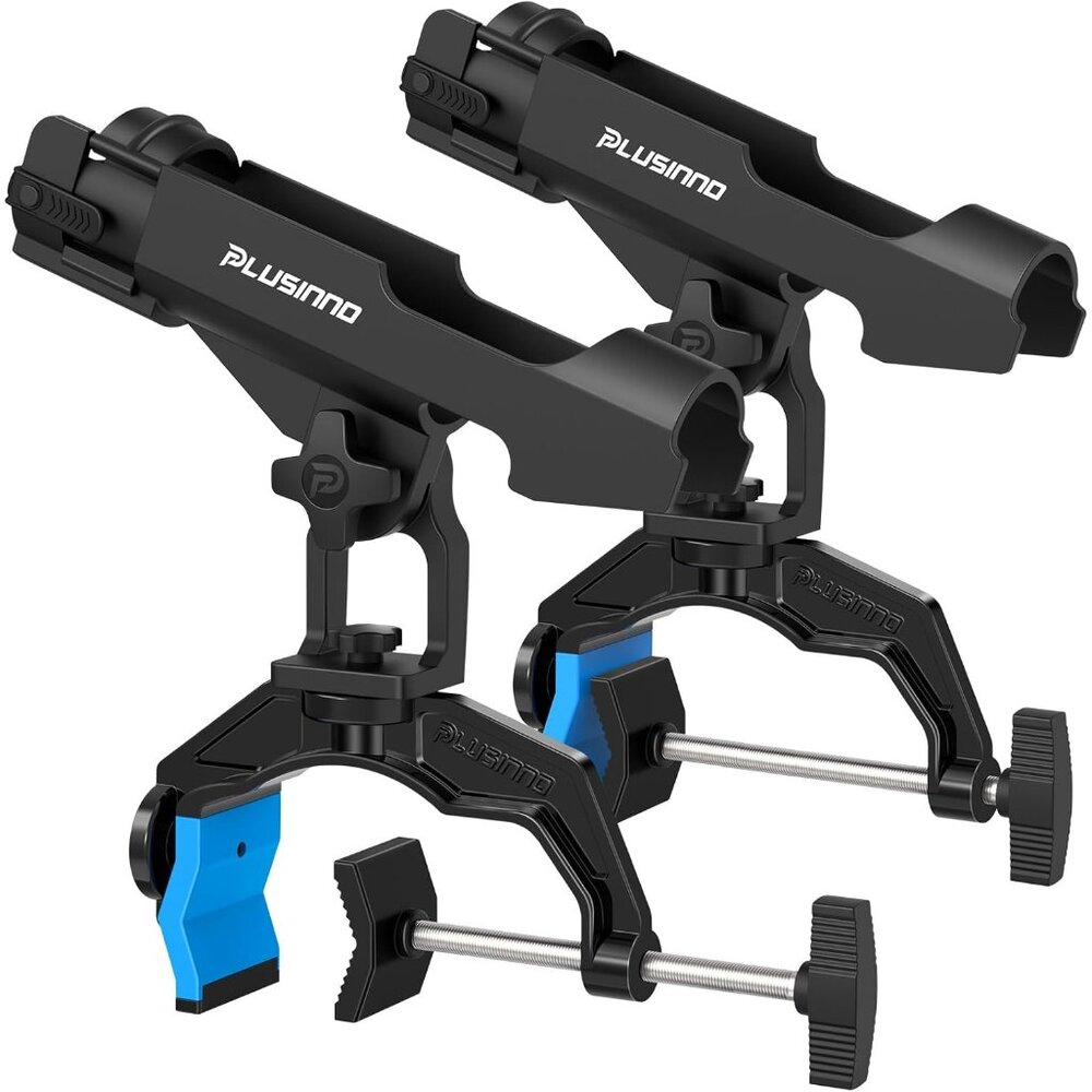 1/2/4 Pack Fishing Rod Holders for Boat, Fishing Rod Holder with Enlarge Clamp,